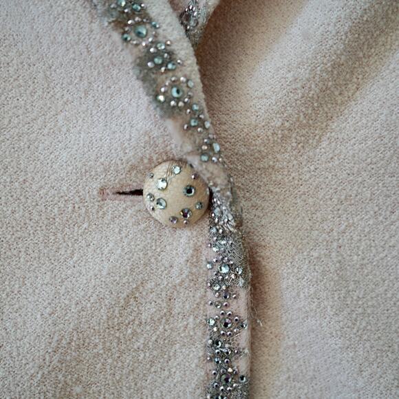 St.John Evening Sz 6‎ SOFT PINK Glam Boucle Santana Knit Blazer Jacket Set - Picture 7 of 12